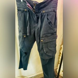 Zara denim short leg cargos